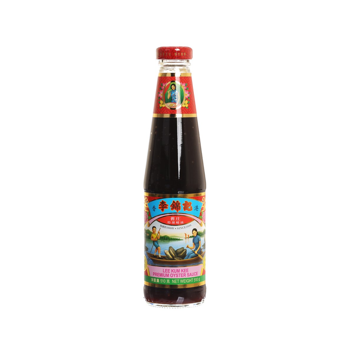 LEE KUM KEE oyster sauce bottle with red cap and front label