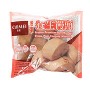 CHIMEI frozen premium mantou bun pack with 6 buns in clear plastic bag