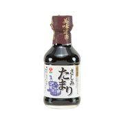 MORITA tamari soy sauce bottle, dark amber with Japanese label and cap