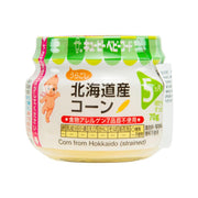 Strained Hokkaido corn baby food cup, 70g, ready-to-eat puree