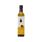 CLEARSPRING organic sunflower oil bottle, 500mL glass with black cap