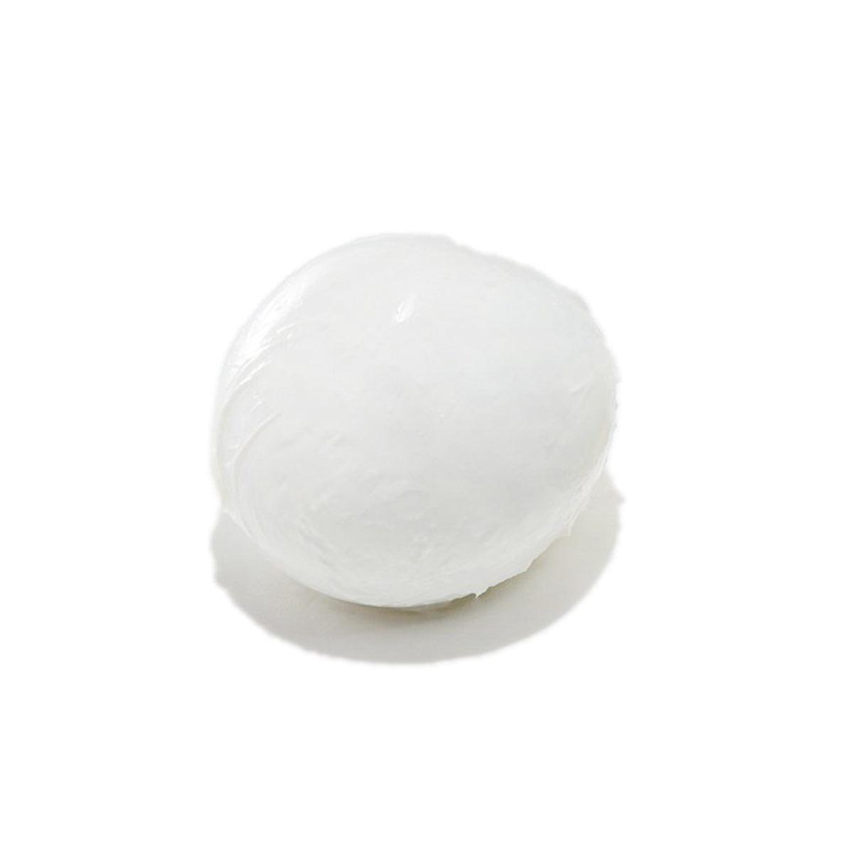 Buffalo mozzarella cheese ball, smooth white round cheese