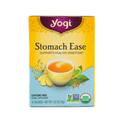 Yogi Tea Stomach Ease caffeine-free herbal tea box, 16 bags