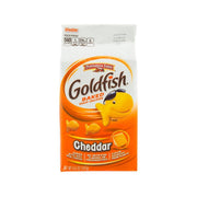 Cheddar Goldfish baked snack crackers bag, 187 g, orange and white packaging