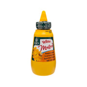 EDEN organic yellow mustard bottle with flowers and Yellow Mustard label