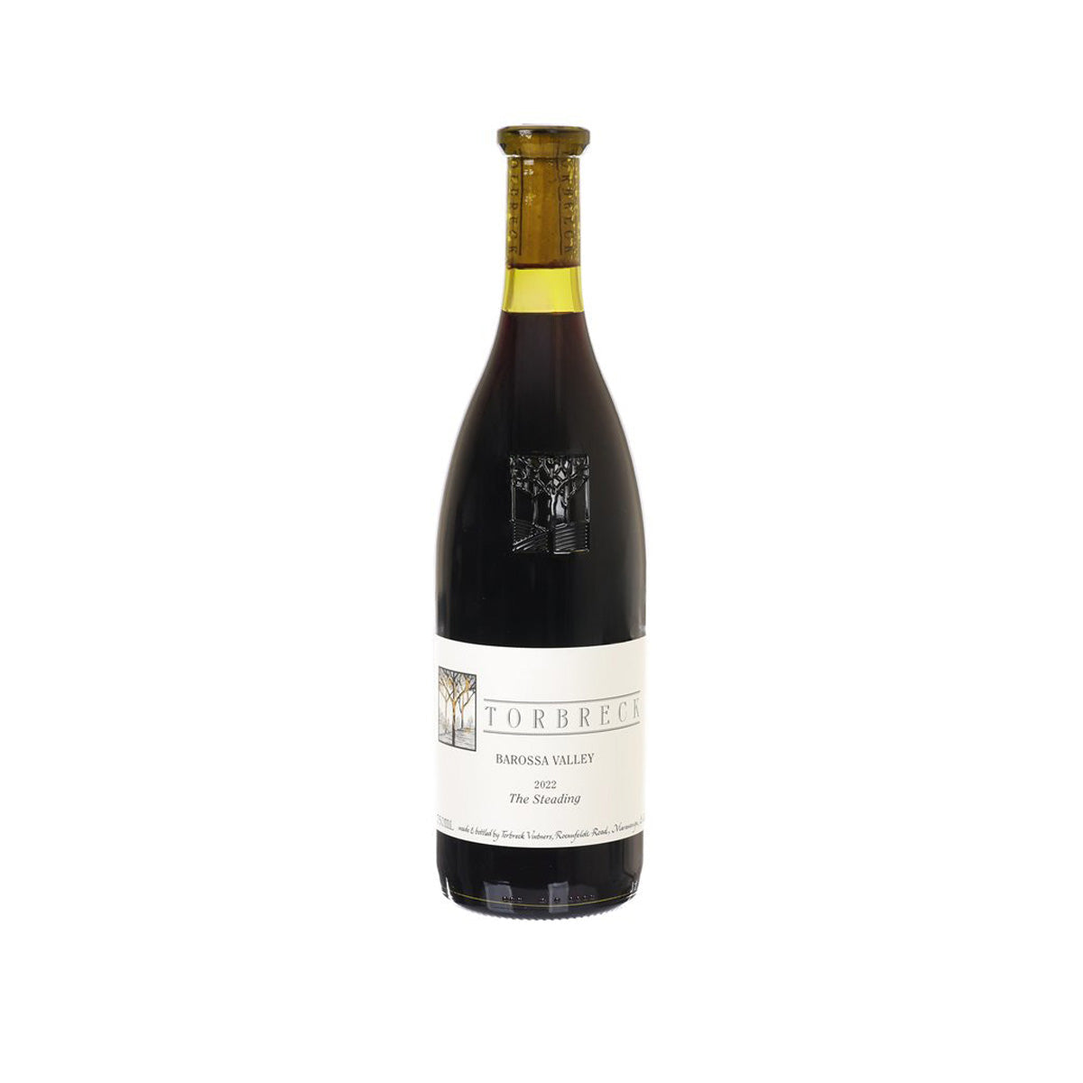 TORBRECK Barossa Valley bottled wine, dark glass with gold cork and front label