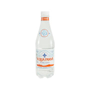 ACQUA PANNA 500 mL natural mineral water bottle with red label and clear cap