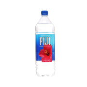 Fiji 1.5L natural artesian water bottle with blue cap and front label