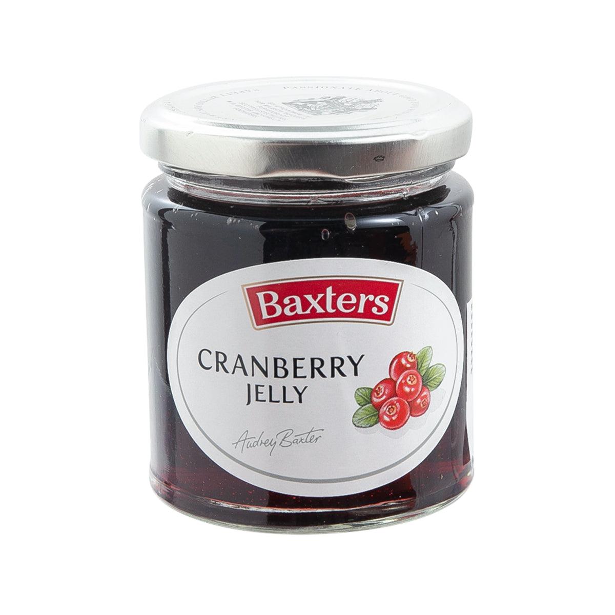 Baxters cranberry jelly jar with screw-top lid