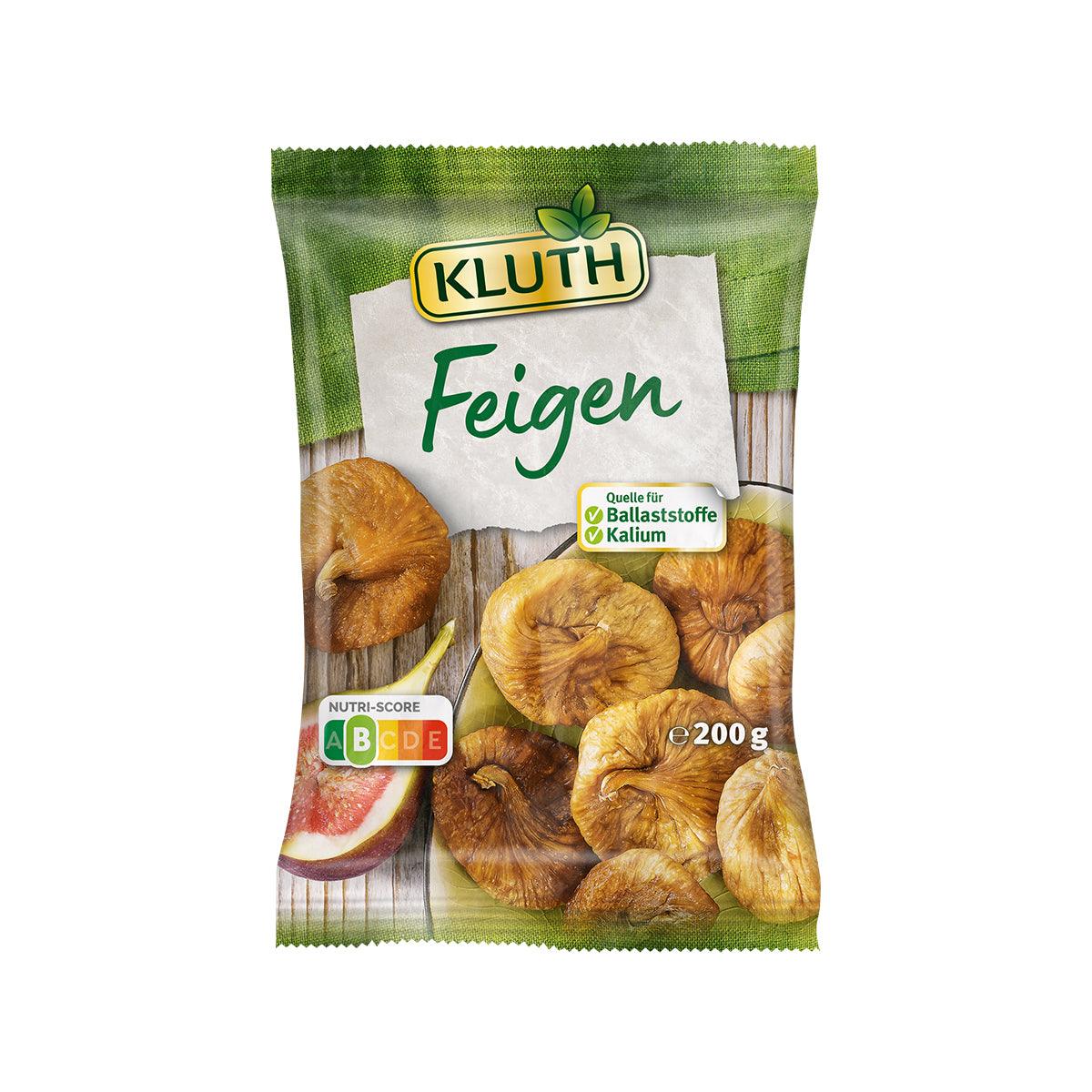 KLUTH dried raw Turkish figs, 200g pouch with whole figs