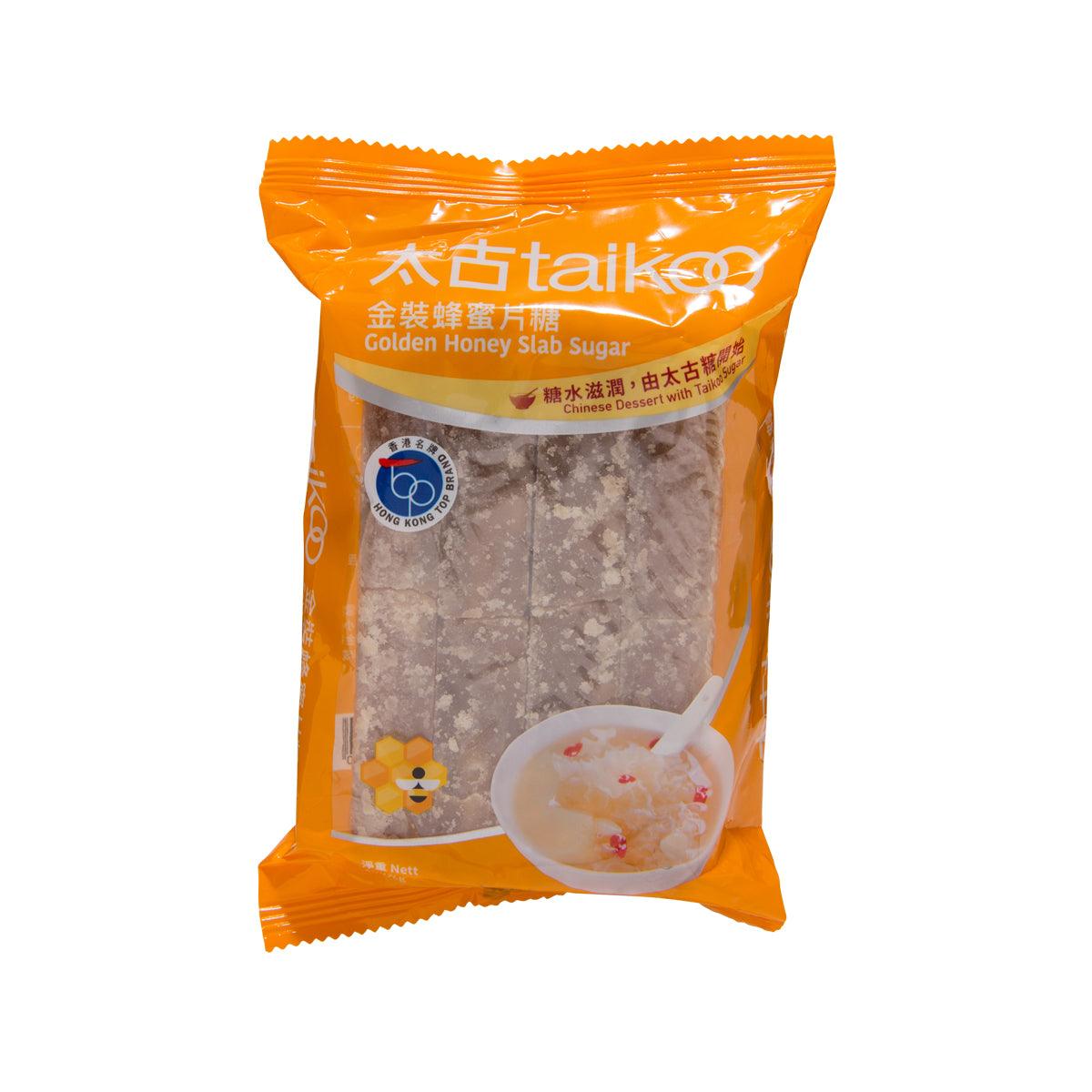 TAIKOO golden honey slab sugar pouch, orange package with glassy slab pieces