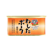 WASHITA canned Okinawa luncheon meat: pork and chicken in 200g tub, front label view.