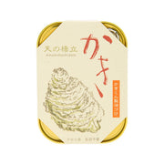 Packaged smoked oysters in oil with cream label and oyster illustration, 105g