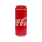 Red Coca-Cola soft drink can with pull tab