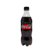 Coca-Cola Coke Zero PET bottle, 500 mL, black drink, front logo