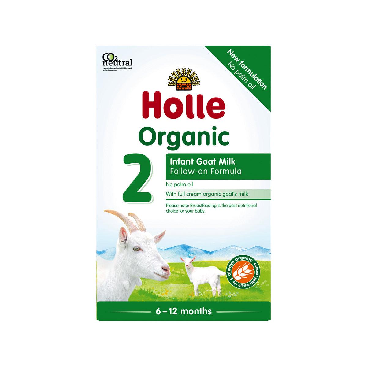 HOLLE Organic Goat Milk Follow-on Formula 2 infant milk powder box