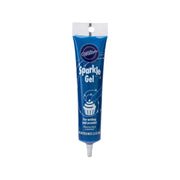 WILTON blue sparkle gel tube with pointed nozzle, 99g