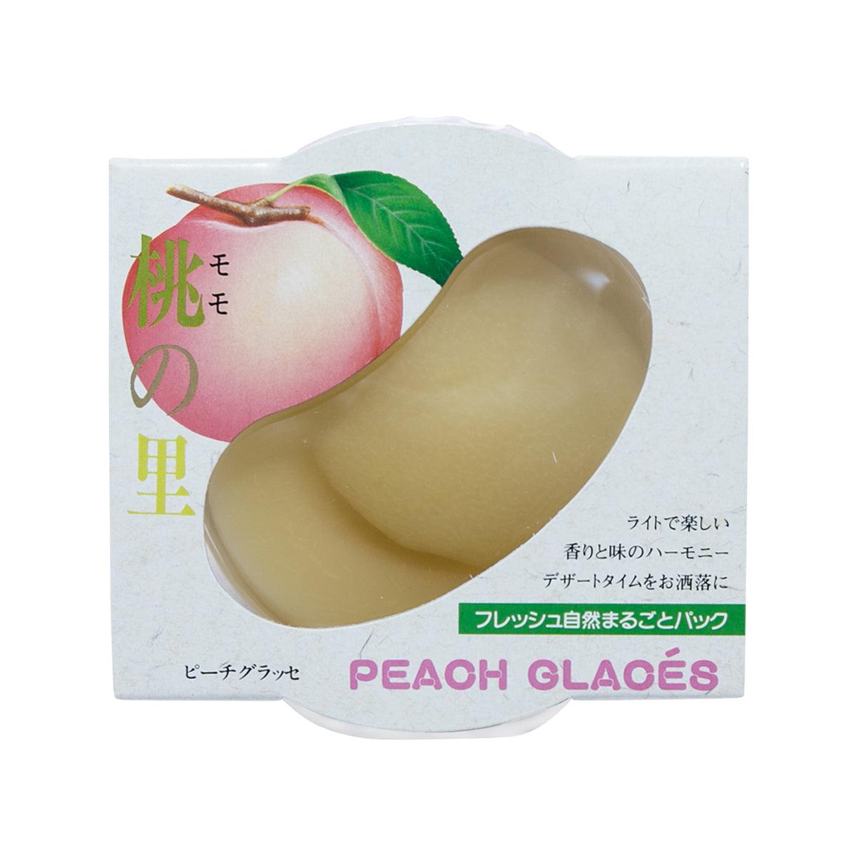 Peach jelly cup, white peach flavor, 250g package with clear gel insert