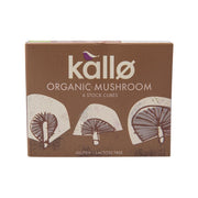 KALLO organic mushroom stock cubes box, 6 stock cubes, gluten-free