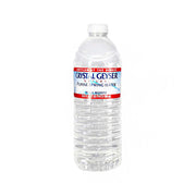 CRYSTAL GEYSER spring water bottle 500 mL, clear plastic with white cap