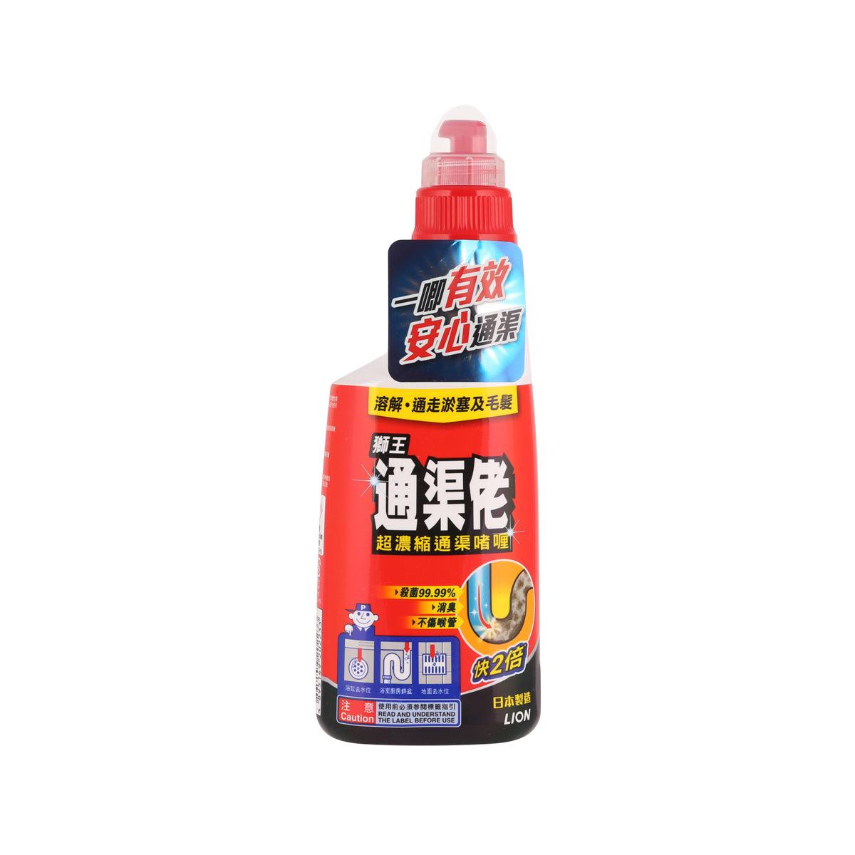 LION Pipeman concentrated pipe cleaning gel, red squeeze bottle with red cap (front)
