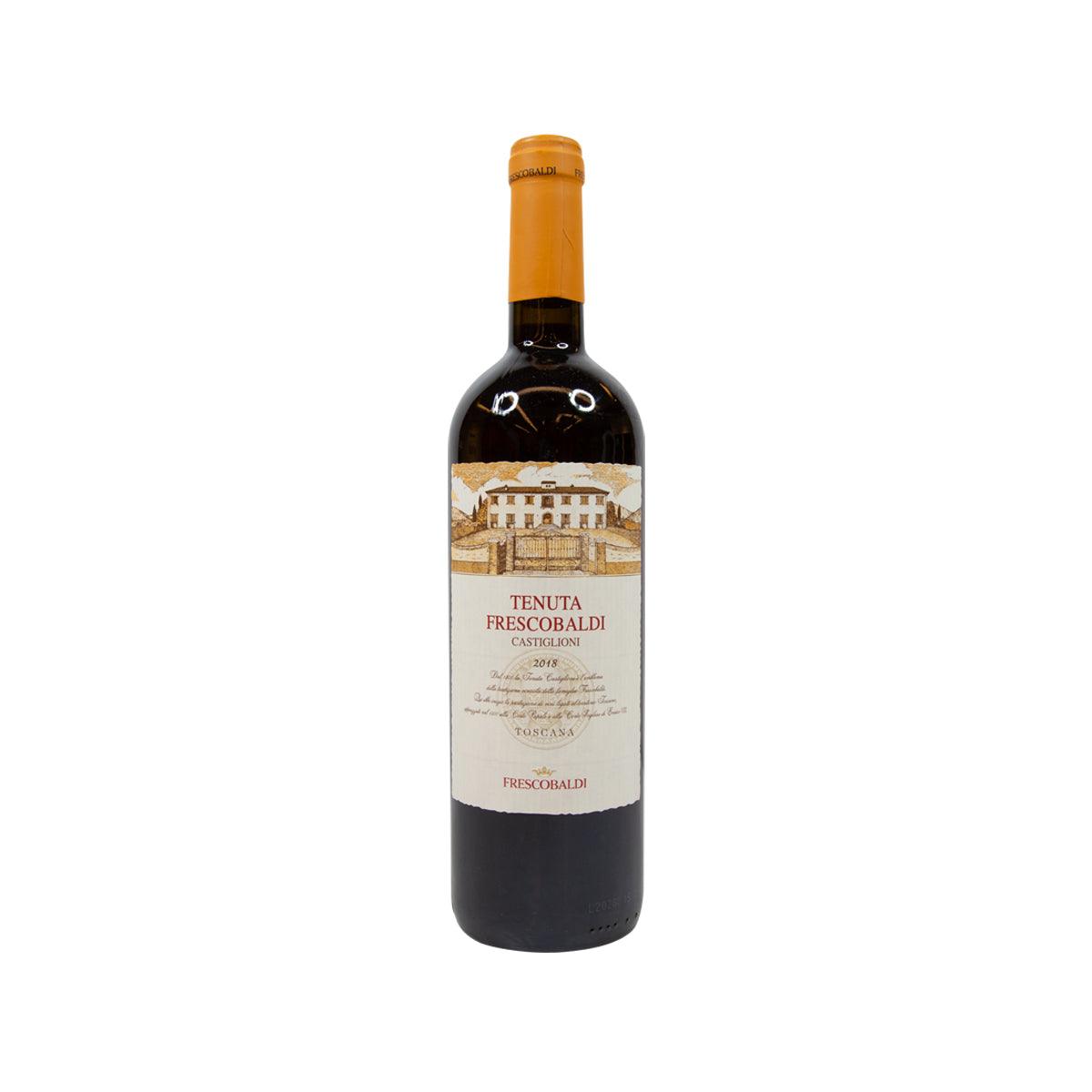 FRESCOBALDI Tenuta di Castiglioni wine bottle with gold cork and label