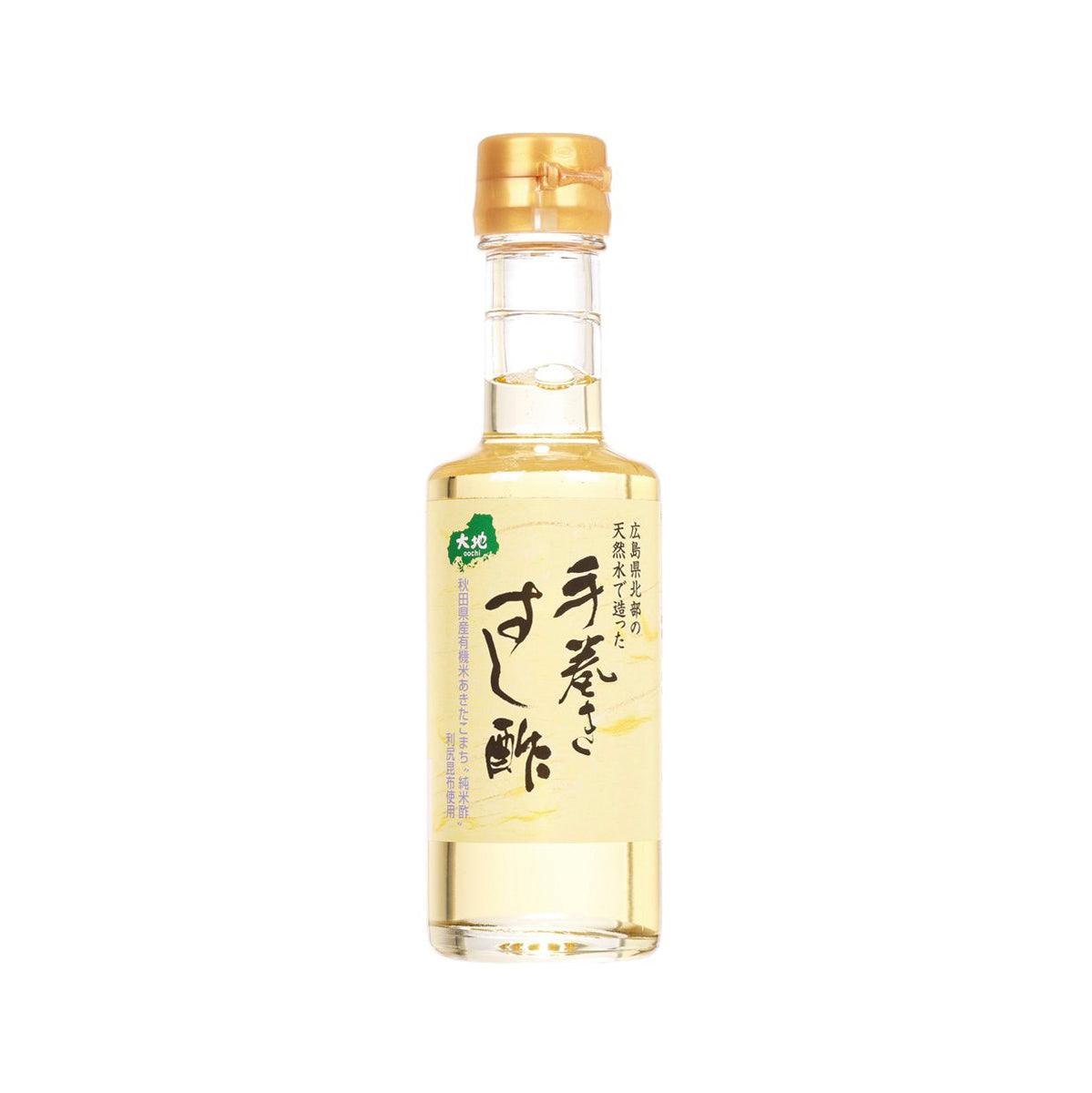 SENNARI seasoned sushi vinegar bottle with front label, clear glass and gold cap.