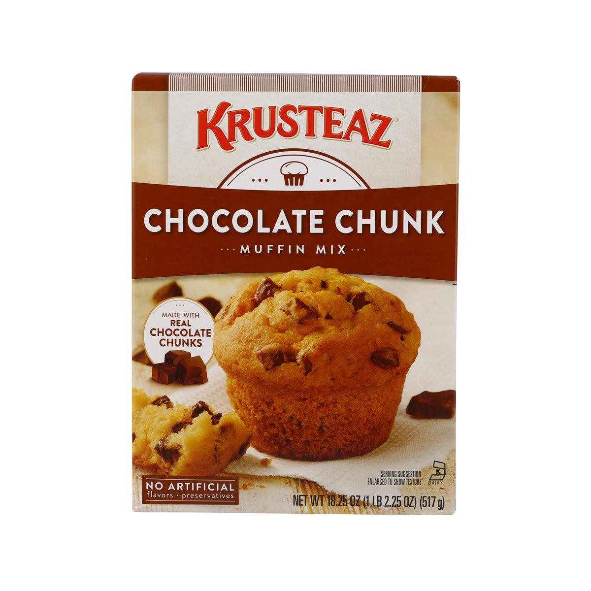 KRUSTEAZ Chocolate Chunk muffin mix box, 517 g