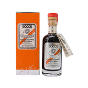 12-year Modena balsamic vinegar bottle and orange carton, 250 mL
