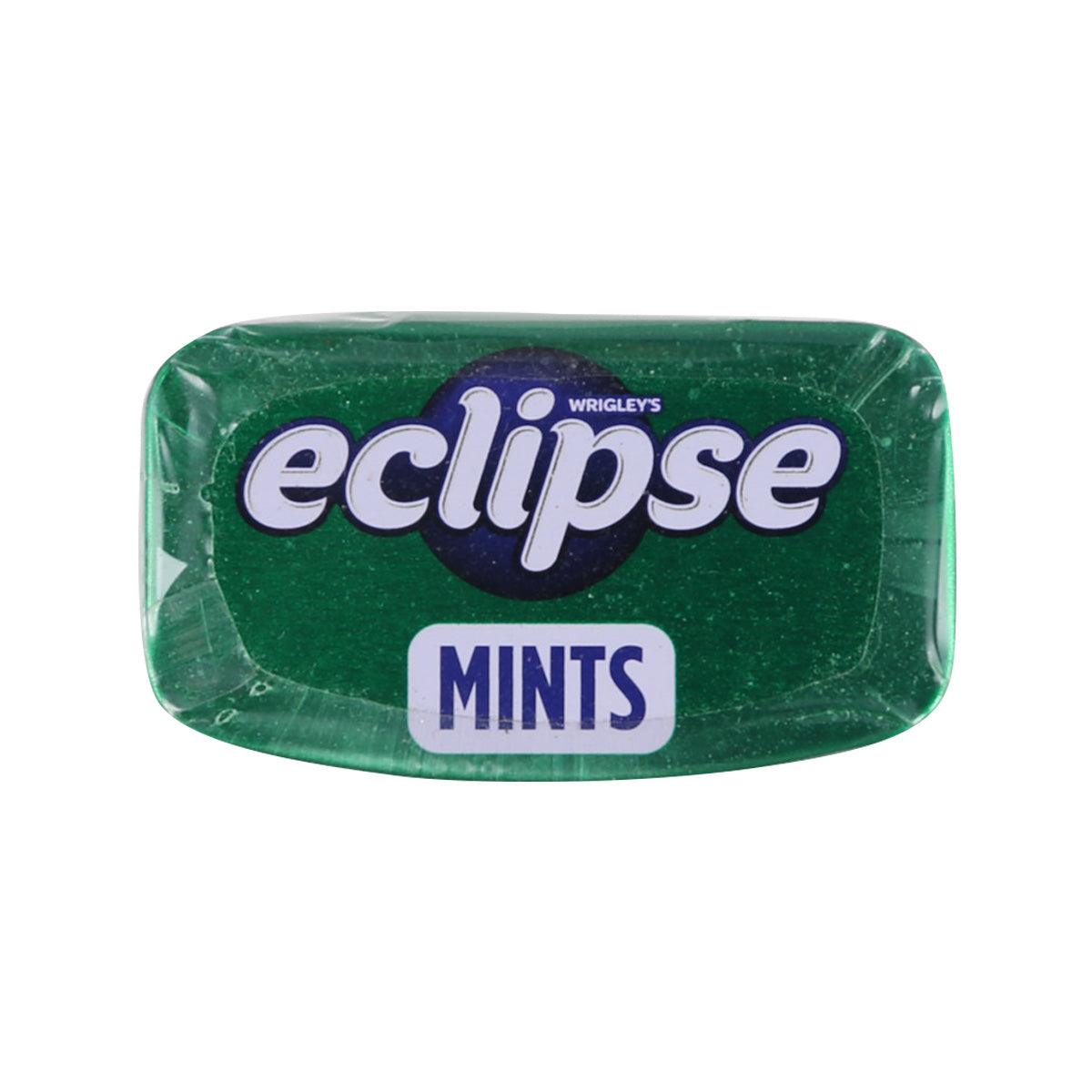 Green Eclipse mints tube with Mints label and Wrigley’s logo