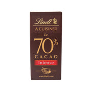 Baking chocolate bar wrapper, 70% cacao Intense, LINDT A Cuisiner