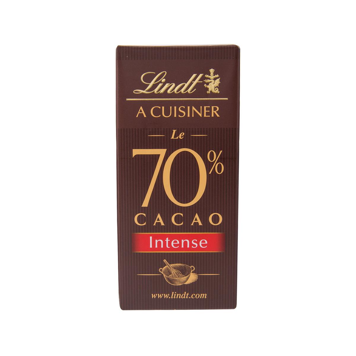 Baking chocolate bar wrapper, 70% cacao Intense, LINDT A Cuisiner