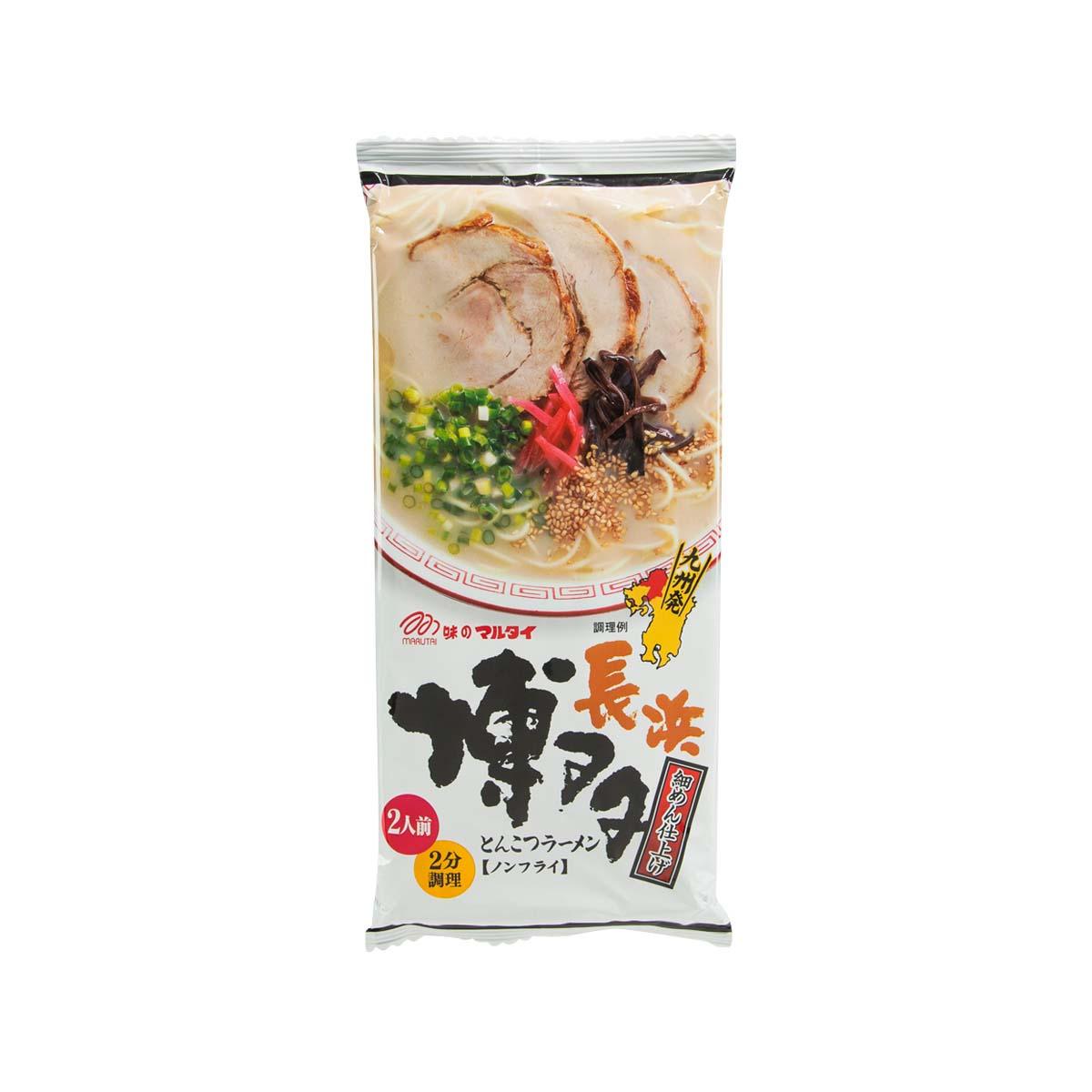 Hakata ramen noodle cup with pork bone broth, 185g pouch package