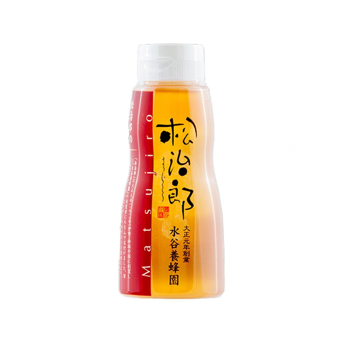 MIZUTANI HONEY FARM honey bottle (210g), squeeze cap, Japanese label.