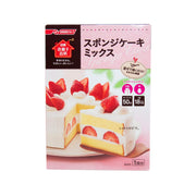 WELNA sponge cake mix box with strawberry cake illustration on pink package