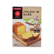 WELNA pound cake mix packet with photo of sliced pound cake