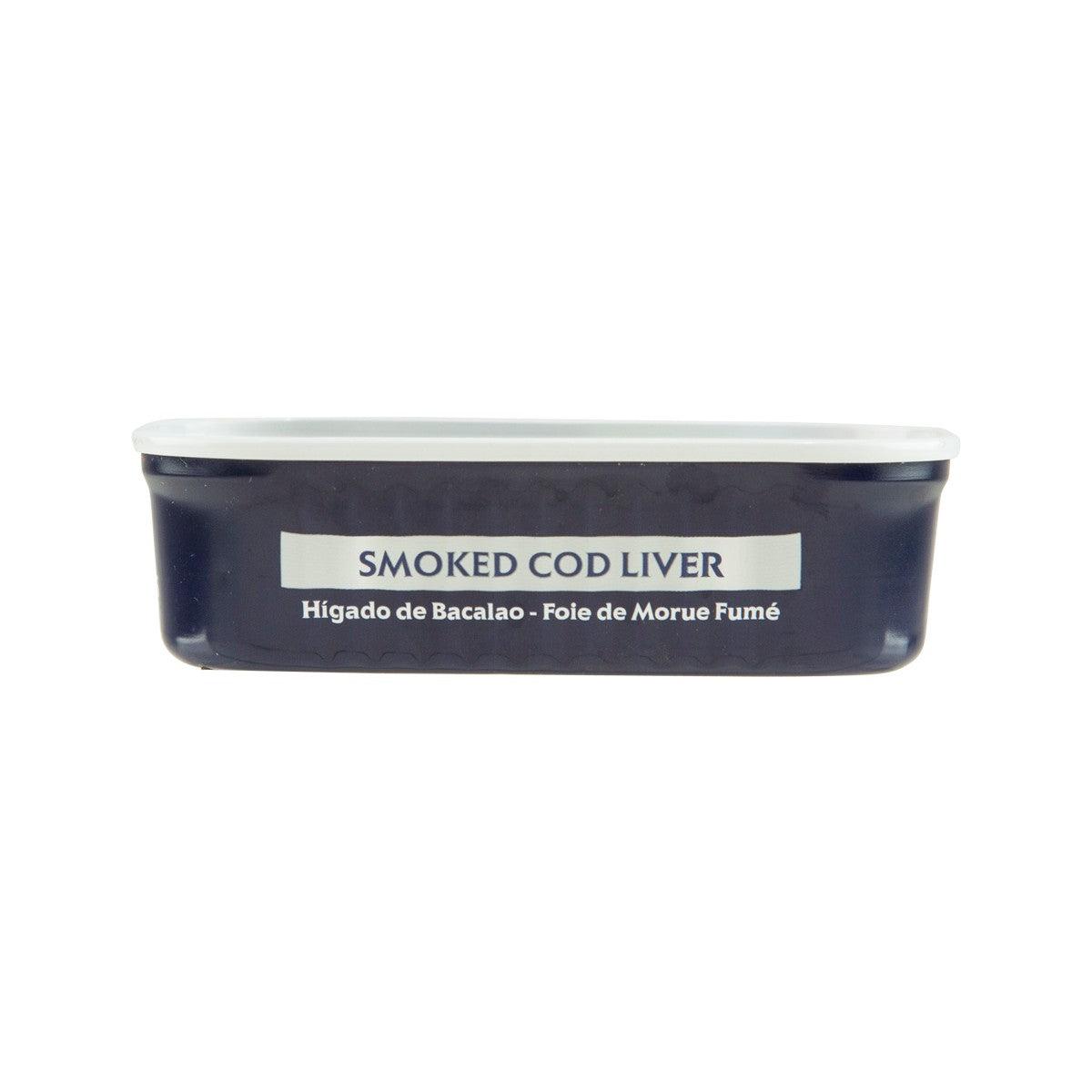 OFFICER smoked cod liver tin lid with product name label
