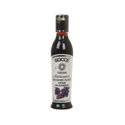 GOCCE balsamic glaze bottle with crema balsamic label, dark glass container, 220 g