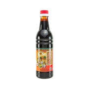 KWONG CHEONG THYE dark soya sauce bottle with red cap, front label view