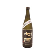 SHICHIDA Junmai Daiginjo sake bottle, dark brown glass with cream label