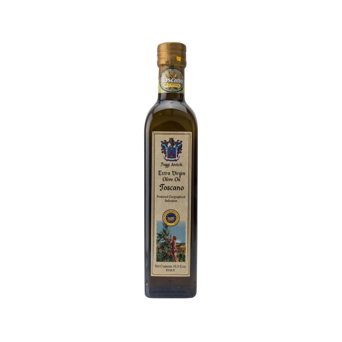 Extra virgin olive oil bottle, front label, 500 mL
