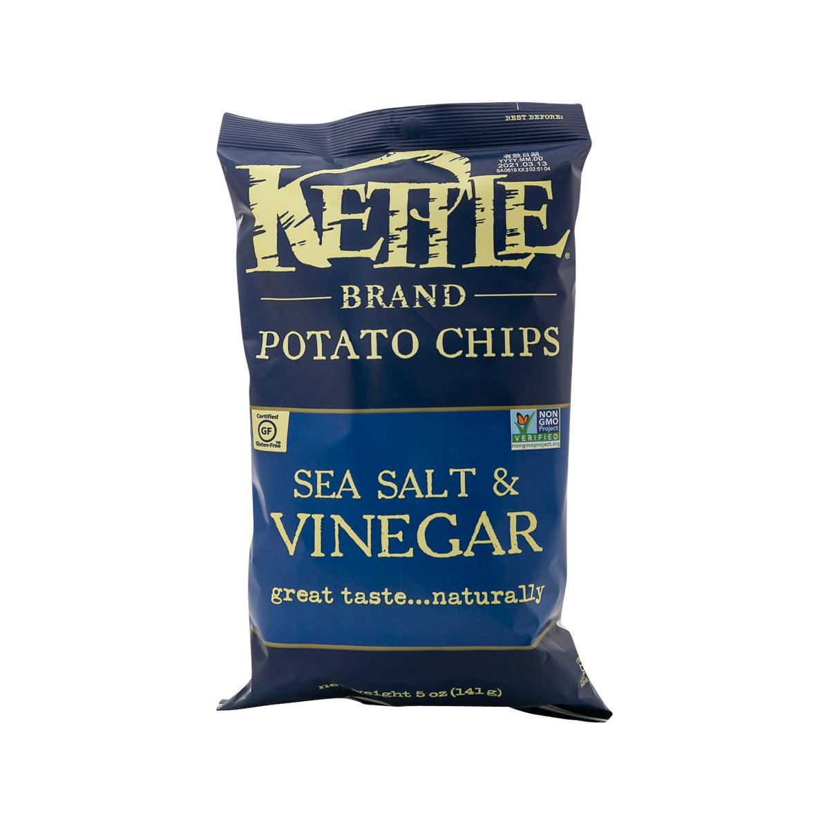 KETTLE potato chips bag, Sea Salt & Vinegar flavor