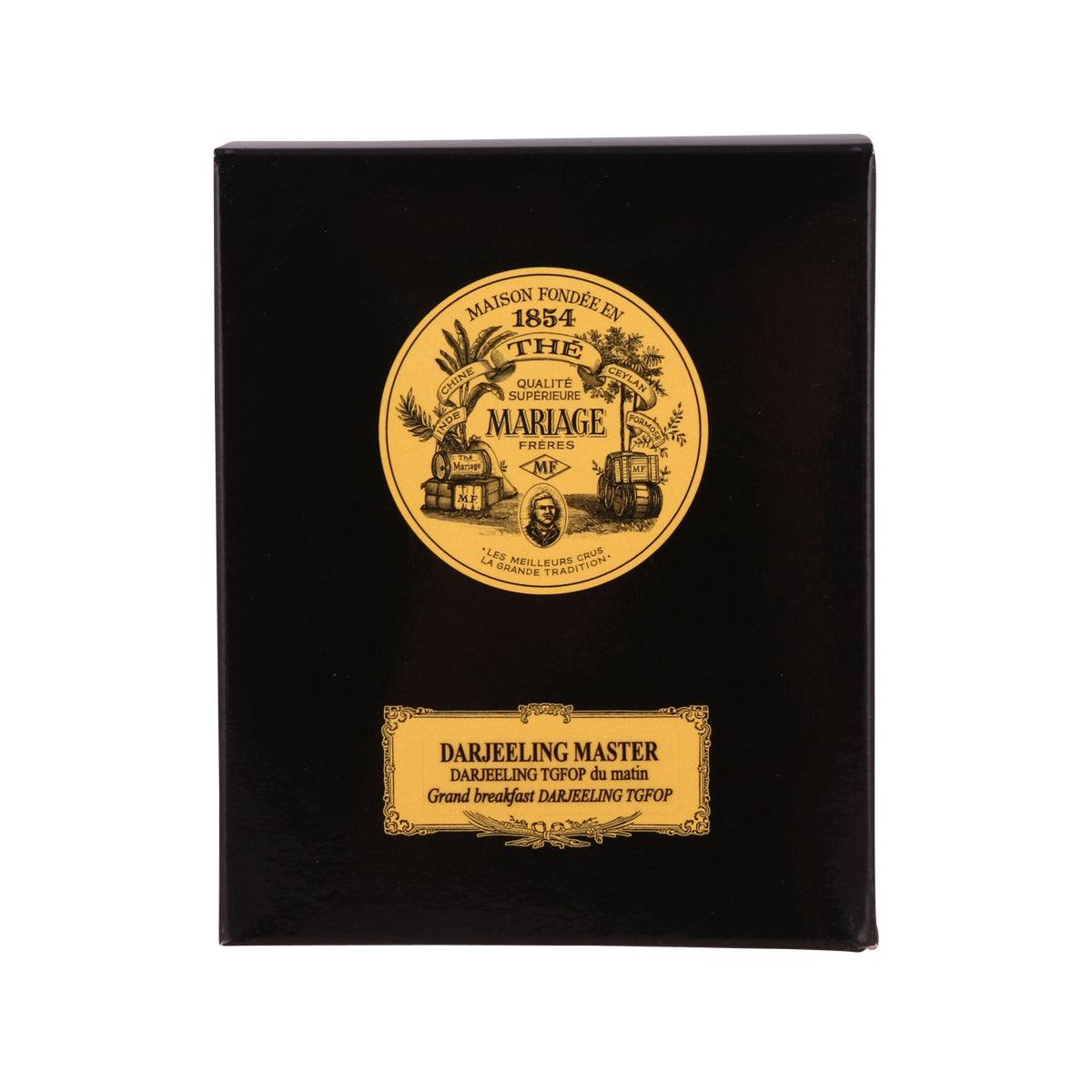 Darjeeling Master black tea gift box with gold MARIAGE FRERES label