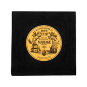 MARIAGE FRERES imperial tea bag box, black with gold circular logo