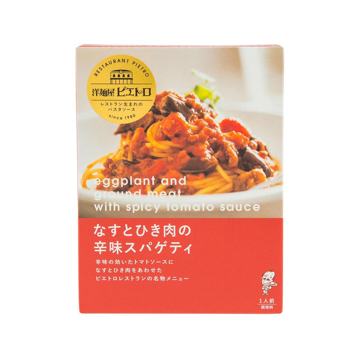 Pietro eggplant and ground meat pasta sauce box with spicy tomato sauce, 120g
