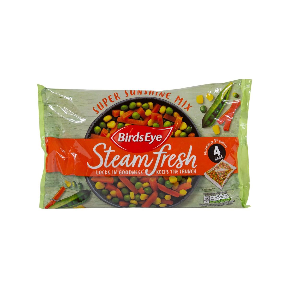 BIRDS EYE Steamfresh frozen vegetable mix pouch with carrots, peas, and corn