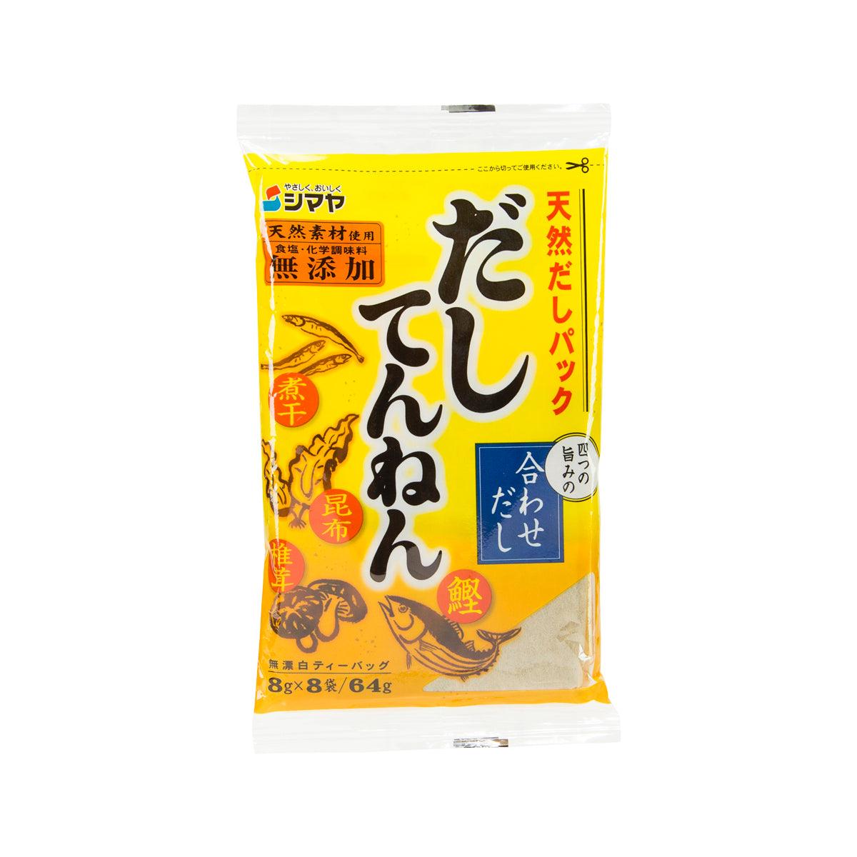 SHIMAYA natural soup stock granules pack, yellow pouch, 64g