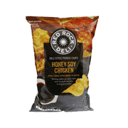 RED ROCK DELI honey soy chicken flavored potato chips bag, 90g