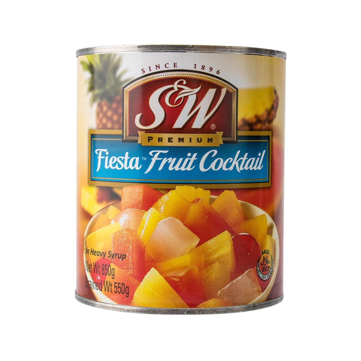 S&W Fiesta Fruit Cocktail can, sliced fruit in heavy syrup, 850g