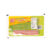 Turkey bacon package, OSCAR MAYER Turkey Bacon original, with nutrition facts